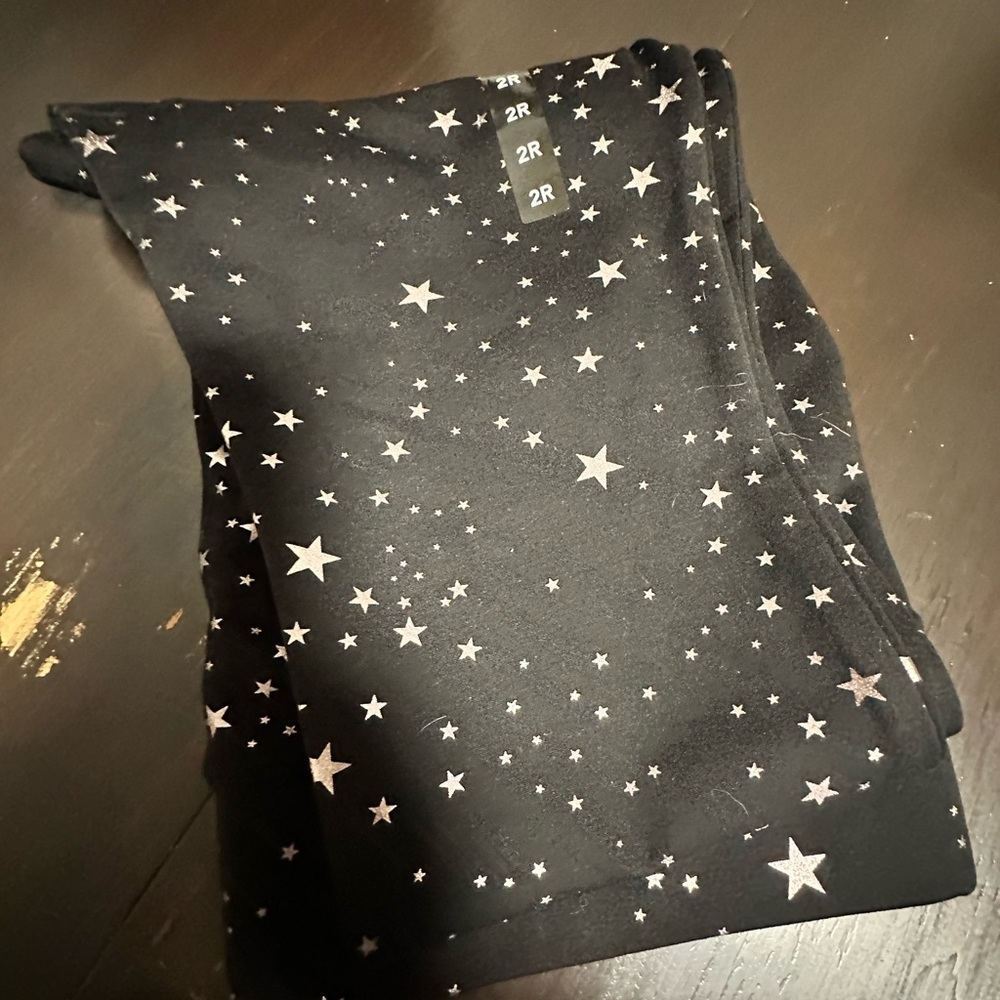 The cutest pants with stars! Size 2 torrid, brand new